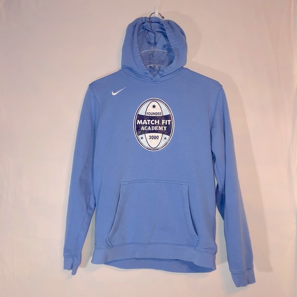 Light Blue Nike Match Fit Academy Sweatshirt Mens S - Picture 1 of 4